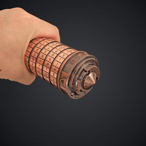 Ornements en métal 16CM Ornements créatifs <span class=keywords><strong>de</strong></span> style rétro Serrure à combinaison à 8 chiffres Serrure à cylindre à <span class=keywords><strong>code</strong></span> <span class=keywords><strong>Vinci</strong></span> Emballage cadeau - Product Image 5