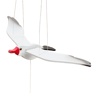Décoration suspendue <span class=keywords><strong>mobile</strong></span>, décor nautique, décorations d'oiseaux pour la chambre d'enfant, idéal pour la terrasse, le balcon, les mariages, les fêtes, jouets en <span class=keywords><strong>bois</strong></span> en forme de mouettes volantes - Product Image 3