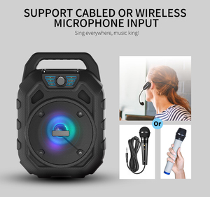 AMPLIFICADOR DE MICRÓFONO INALÁMBRICO recargable Karaoke 15W <span class=keywords><strong>Altavoz</strong></span> Bluetooth caja de sonido <span class=keywords><strong>amplificado</strong></span> con Usb - Product Image 3