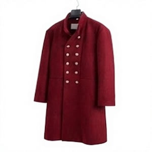 Manteaux longs d'hiver pour hommes, à double boutonnage, en duvet épais, col montant, pour l'hiver - Product Image 2