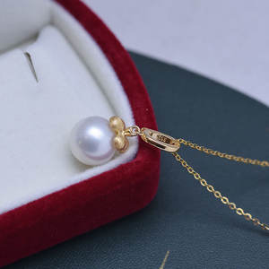 Collier pour femme en argent S925 en gros, perle d'eau douce ronde de 10-11 mm, perle de loisirs avec pendentif Edison violet clair intense - Product Image 3