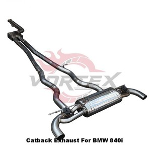 Système d'échappement sport Vortex Performance pour BMW 840i 2019-2022, acier inoxydable, avec soupapes, son racing amélioré - Product Image 4