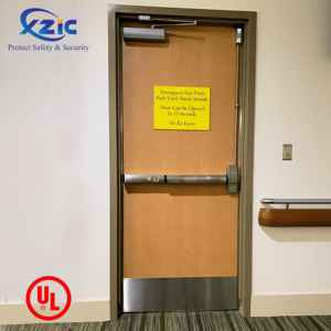 1 1,5 2 hora fuego nominal de los diseños modernos hotel interior de madera maciza 2 horas para fuego de madera puertas a prueba de fuego - Product Image 1