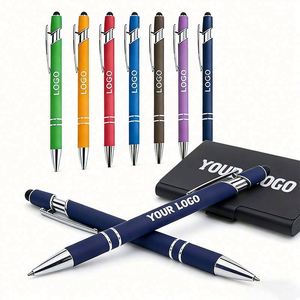 Stylo avec logo d'entreprise, stylo à bille en métal, vente en gros, cadeau promotionnel, stylos personnalisés - Product Image 1