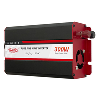 Onduleur de voiture à onde sinusoïdale pure 300W efficace pour une puissance lisse et stable de 12V à 220V