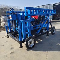 Pompe de forage de puits d'eau à moteur diesel pour exploration géologique verticale de 360 m de profondeur, vente directe d'usine QIYUN