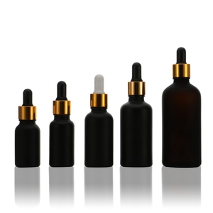 Cổ 30ml Đen Matte tinh dầu Chai chất Giải pháp Chai nhỏ giọt mỹ phẩm Lotion chai thủy tinh - Product Image 4