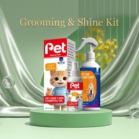 Kit démêlant et brillant pour poils d'animaux OEM/ODM, crème dégraissante pour chats, ensemble revitalisant pour chiens pour la réparation du pelage