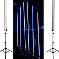 Tube LED DMX512 RGB à changement de couleur IP65 avec boîtier en PC et base E27 pour affichage suspendu de fête
