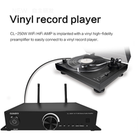 Amplificateur audio stéréo Hi-Fi WiFi professionnel en promotion 2x100W WiFi 2.4G & 5G AUX BT5.0 Récepteur optique pour système audio multiroom