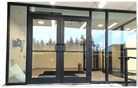 Fenêtres en aluminium à triple vitrage à rupture de pont thermique CHANGYI, design moderne, persienne, moustiquaire magnétique, verre trempé pour salle de bain