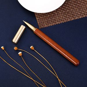 Bolígrafo de Madera Maciza de Sándalo Rojo y Latón, Diseño Exclusivo, Venta al Por Mayor de Fábrica, Bolígrafo de Gel Metálico, Bolígrafo Promocional Empresarial - Product Image 3