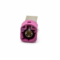 Conector Macho HSD de Alta Velocidad de 4 Pines con Código H, Montaje en PCB de Orificio Pasante para Telemática GPS de Automóviles