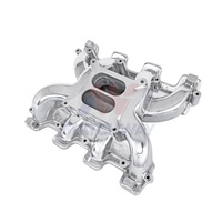 Collecteur d'admission MATCHWAY neuf pour LS1/LS2/LS6 à carburateur, en aluminium moulé poli, double plan V8 avec kits de rails d'alimentation