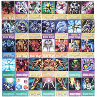 Cartes de style anime YUGIOH DIY : Dueling Monsters Blue-eyed White Dragon Dark Master 100 pièces par set