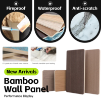 Nouvel arrivage en stock : Panneau mural en bambou de 8 mm pour décoration intérieure, panneau mural en charbon de bambou, panneau mural à grain de bois pour revêtement des murs du salon