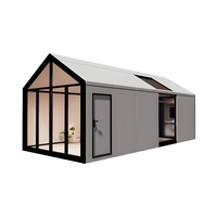 Villa préfabriquée modulaire moderne, complexe hôtelier écologique, maison en conteneur en acier durable avec cour imperméable pour appartements
