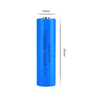 China manufacturer <span class=keywords><strong>3</strong></span>,7 v 3000mAh lithium ion icr18650 Rechargeable 18650 li-ion battery for Electronic - Product Image 1
