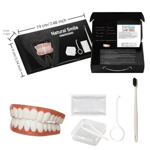 ชุดฟันปลอมแบบติดแน่น Snap on <span class=keywords><strong>Smile</strong></span> Natural Veneers  วัสดุซิลิโคนนำกลับมาใช้ใหม่ได้ เพื่อรอยยิ้มที่สมบูรณ์แบบทันที - Product Image 1