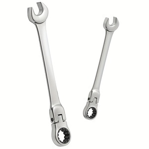 Clé à cliquet industrielle métrique FQ RW-021 30 mm à tête flexible 72 dents OEM, couple 795 Nm, capacité de mâchoire 1 3/16 po, finition miroir - Product Image 4