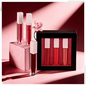 Rossetto Liquido Opaco Impermeabile a Lunga Durata - Set di 3 Colori Nude e Rossi per Uso Quotidiano e Feste - Product Image 1