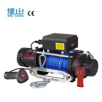 Treuil électrique 4x4 pour voiture, 13 500 lb, 12 V/24 V, homologué CE, avec corde en nylon pour remorquage de voiture, autre treuil de levage électrique pour camion, 20 000 lb