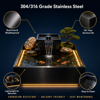 DMJ-JG0007 Cascade murale aquatique personnalisée pour intérieur et extérieur, décoration de jardin et de villa