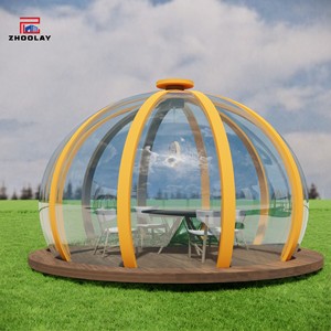 Tenda a cupola trasparente portatile trasparente per focolare Casa per famiglie in campeggio e osservazione delle stelle Casa Di Bolle Tenda Bolle a Bolle - Product Image 1