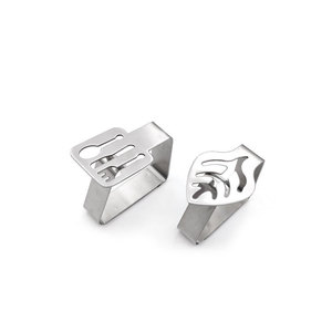 Clips de fixation de <span class=keywords><strong>nappe</strong></span> en acier inoxydable épaissie directe d'usine accessoire de décoration de Table de conception étoile lune - Product Image 3