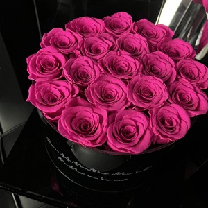 2024 fournitures florales décor d'événement boîtes Saint-Valentin violet rose <span class=keywords><strong>éternelle</strong></span> fleur préservée Eterna - Product Image 2