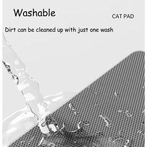 Tapis de litière pour chat XL durable à <span class=keywords><strong>double</strong></span> couche en EVA, imperméable, lavable, résistant aux éclaboussures, pour litière de chat - Product Image 5