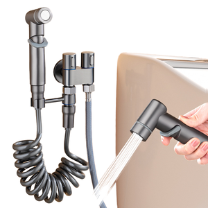 Ducha Higiénica Moderna para Baño, Bidé con Doble Salida y Asiento de Bidé con Fácil Instalación - Product Image 1