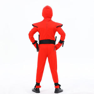 Disfraz de Ninja Japonés para Niños, Mono de Cosplay Azul, Rojo y Negro, Inspirado en Películas y TV, para Halloween - Product Image 6