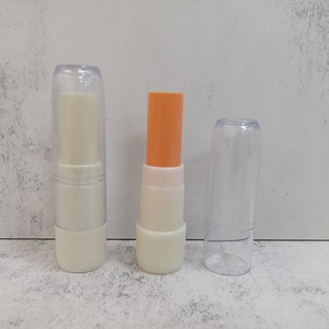 หลอดลิปสติกเปล่าสีขาวพร้อมฝาใสขนาด 20.6 มม. วัสดุ ABS/AS บรรจุภัณฑ์เครื่องสำอางทรงกลมสำหรับลิปบาล์มและเครื่องสำอาง - Product Image 5