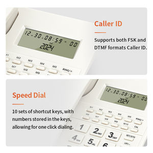 <span class=keywords><strong>Téléphone</strong></span> fixe <span class=keywords><strong>filaire</strong></span> mains libres à numérotation rapide, idéal pour hôtels, bureaux et entreprises – Approvisionnement direct usine à prix abordable - Product Image 5