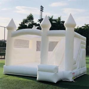 Maison de rebond gonflable blanche avec souffleur d'air, prix d'usine Offre Spéciale pour rebond de mariage - Product Image 2