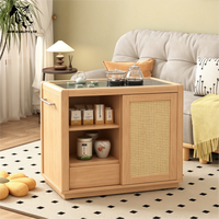 Table basse en bois et marbre, design moderne, éco-responsable, fabrication chinoise, prix bas, petite quantité minimale de commande, personnalisable.