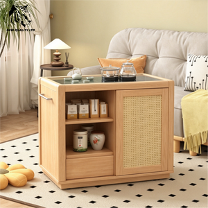 Table basse en bois et marbre, design moderne, éco-responsable, fabrication chinoise, prix bas, petite quantité minimale de commande, personnalisable. - Product Image 4