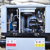 Compresseur d'air à vis de haute qualité avec réservoir de 180 litres, 15 CV, 20 CV, 7,5 kW, 10 CV, refroidi par air et équipé d'un filtre à air