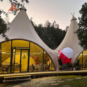 Kawagebo-Tente pyramidale tipi indien géant d'extérieur, 6 + 6m, 9 + 9m, tipi indien pour fête, glamping, mariage et événements - Product Image 2