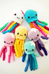 <span class=keywords><strong>Pulpo</strong></span> de <span class=keywords><strong>Ganchillo</strong></span> al por Mayor, Mini Juguete Hecho a Mano, Amigurumi, <span class=keywords><strong>Pulpo</strong></span> Bebé - Product Image 6