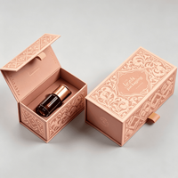 Boîte d'emballage de luxe personnalisée pour flacon de parfum ou d'huile essentielle 10 ml, boîte d'emballage vide économique avec insert