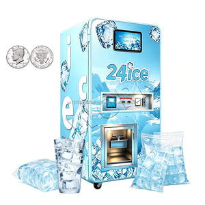 Estación expendedora de hielo envasado comercial de gran venta de fábrica, capacidad de 100 kg para la comunidad - Product Image 1