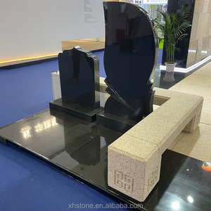 Cementerio de tamaño personalizado de diseño moderno Americano, Lápida de piedra de granito rojo Natural, lápida de cementerio, monumento conmemorativo de mármol - Product Image 4