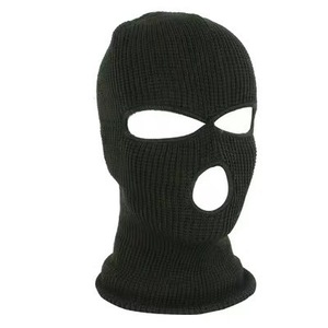 Yeni kış sıcak yün örme şapka kayak maskesi özel Skimask 3 Mak Mak Balaclava - Product Image 6