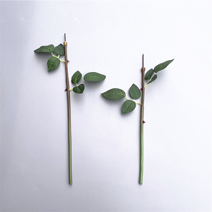 YOPIN-1614 Flor Artificial Individual con Tallo Largo <span class=keywords><strong>de</strong></span> Plástico, <span class=keywords><strong>Rosa</strong></span> para Boda - Product Image 6