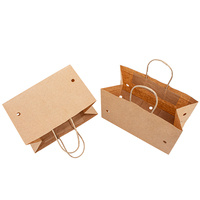Sac d'emballage en papier Kraft, haute résistance humide pour raisin de Table, avec poignée tordue, supermarché, offre spéciale