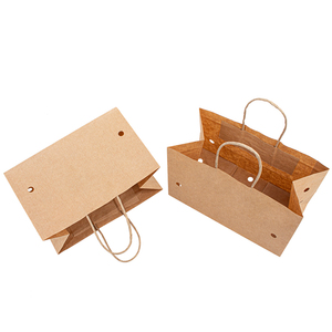 Sac d'emballage en <span class=keywords><strong>papier</strong></span> Kraft, haute résistance humide pour raisin de Table, avec poignée tordue, supermarché, offre spéciale - Product Image 6