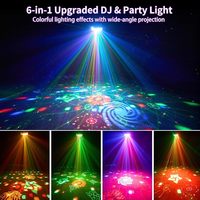 Proyektor Pola Gobo LED Dekoratif Pesta Kaleidoskop 3 GOBO + Kontrol Laser DMX-512 Tahan Lama Portabel untuk Acara Pesta