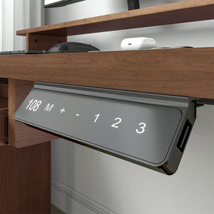 Bureau debout en <span class=keywords><strong>bois</strong></span> massif, ergonomique, réglable en hauteur, électrique, double moteur, avec cadre extensible - Product Image 6